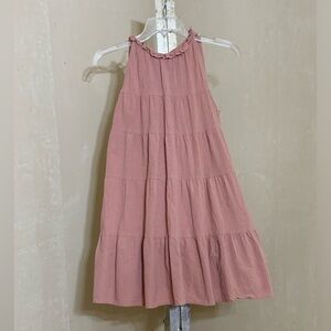 SHEIN DUSTY ROSE SLEEVELESS SWING DRESS SZ SMALL